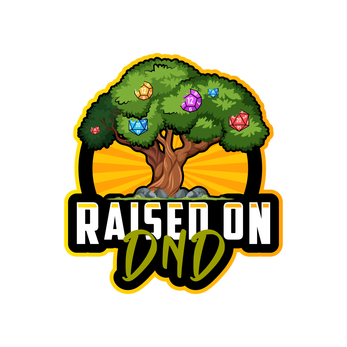 Raised on DnD Logo